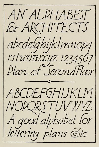Modern American Italics for plans etc 1902