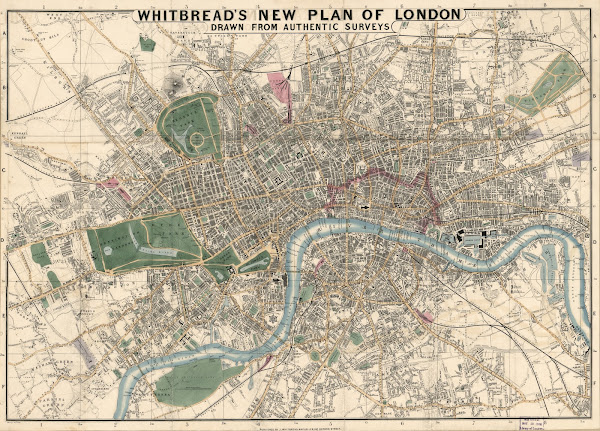 Whitbreads new plan of London 1853