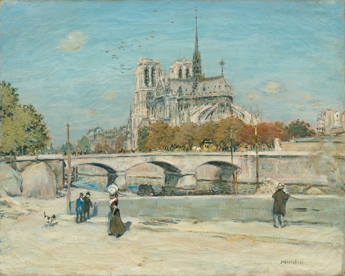 Notre Dame Seen from the Quai de la Tournelle c 1897 1902