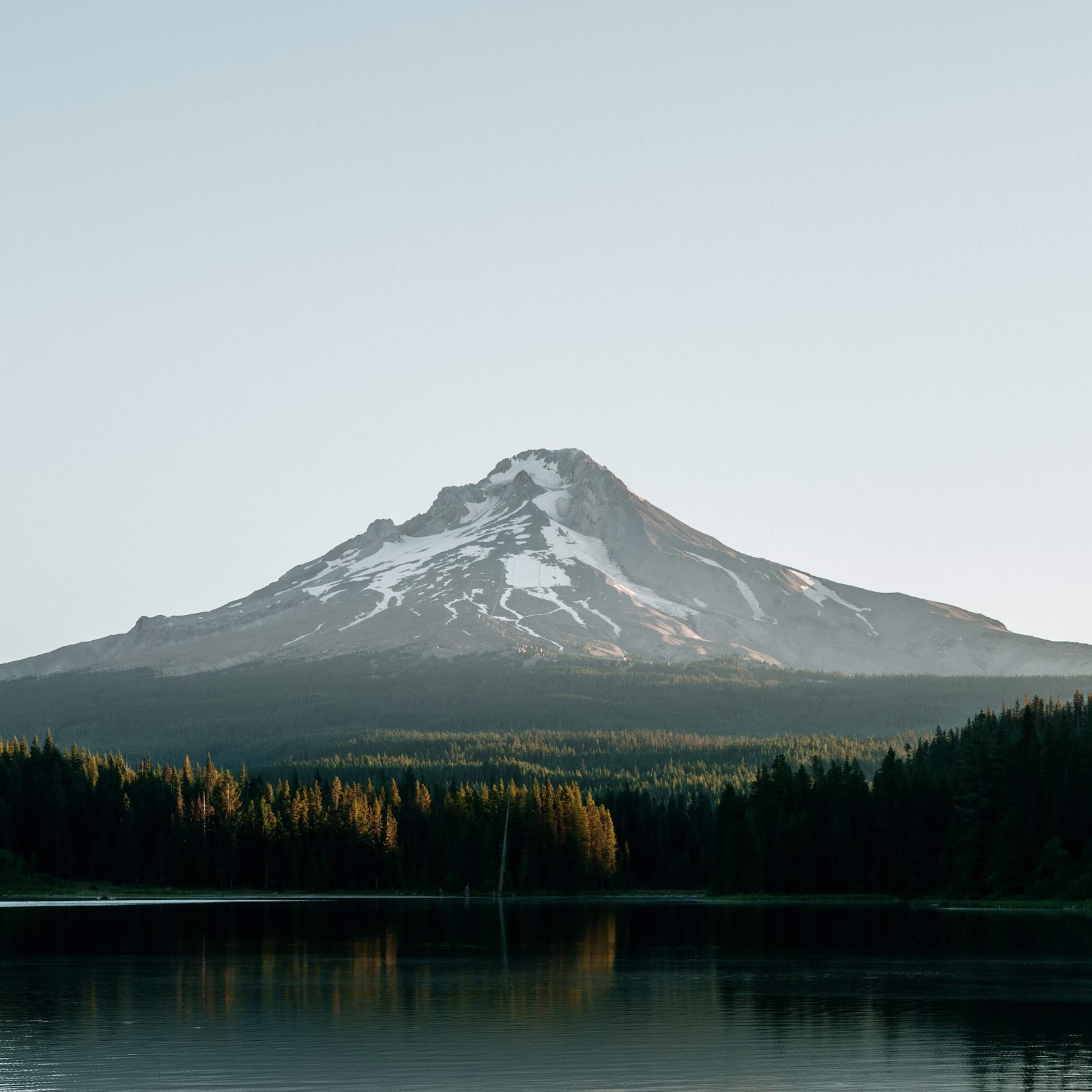 Download Mountain, Lake, Reflection, Forest 4K iPhone