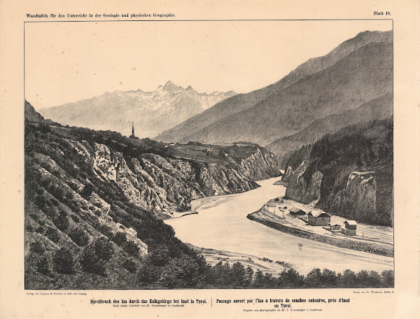 Durchbruch Des Inn Durch Das Kalkgebirge Bei Imst In Tyrol 1889