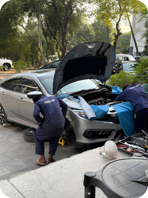 Hybrid Hub Electrical House specialist workshop battery reconditioning Blue Area
