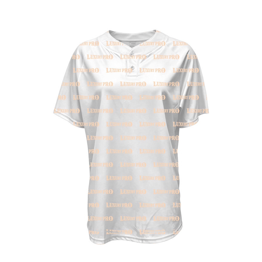 AOP Baseball Collar Raglan Sleeve 2 Buttons