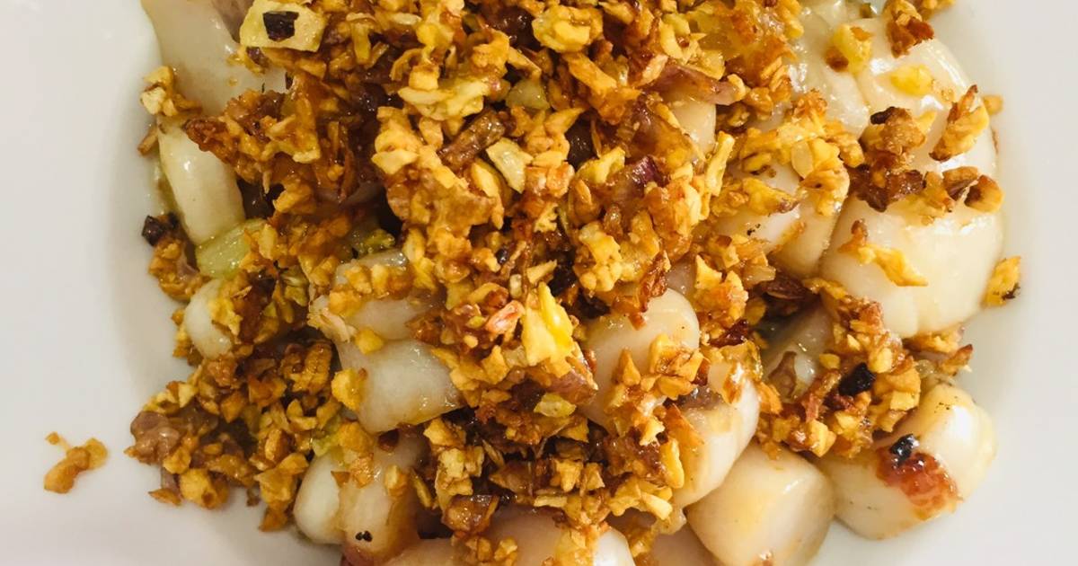 Cồi sò điệp xào bơ tỏi