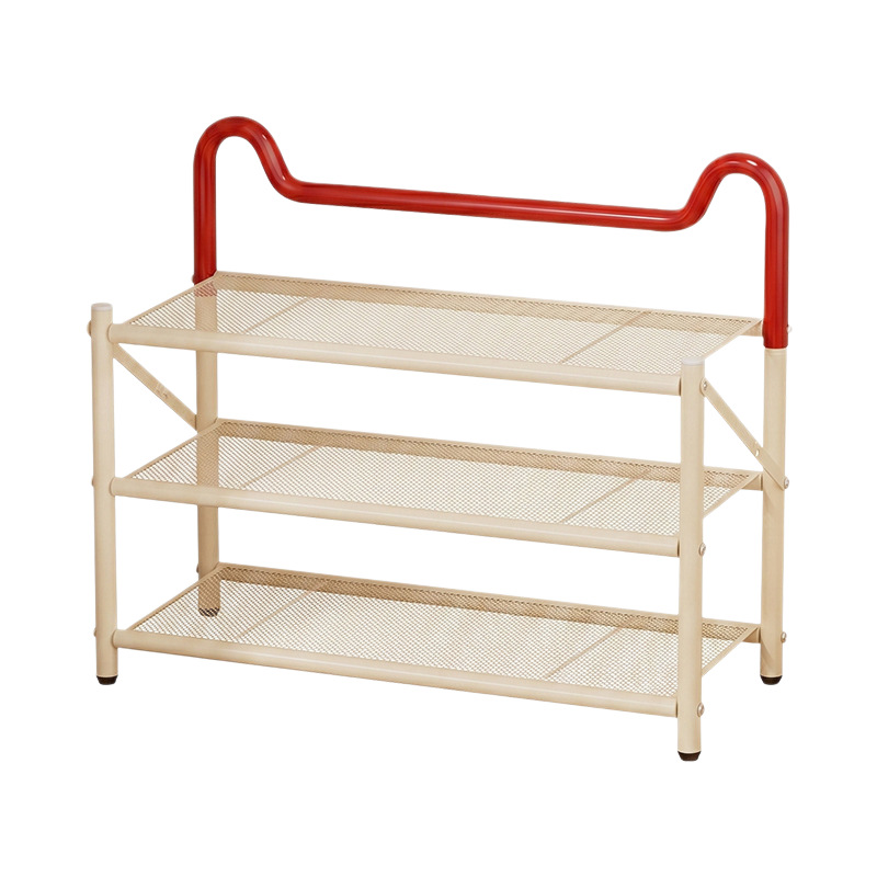 Folding metal shoe rack, 3–5 levels
