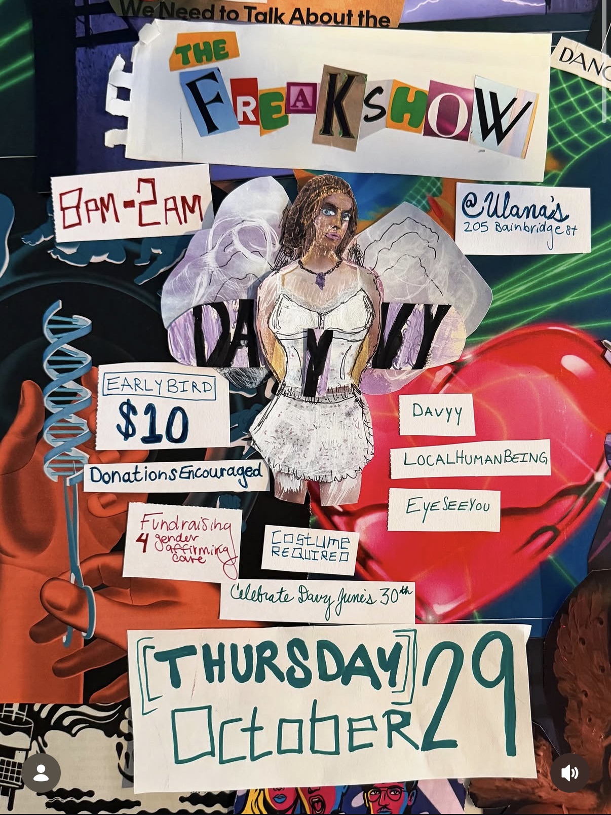 Flyer for The Freakshow