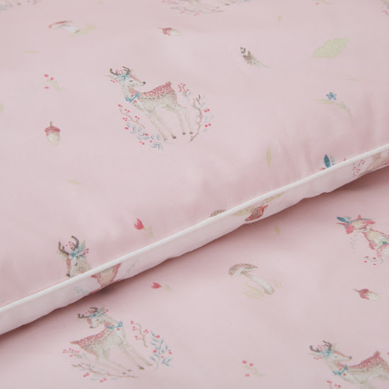 Bedding set for a baby crib 7 el Twins Bembi pink
