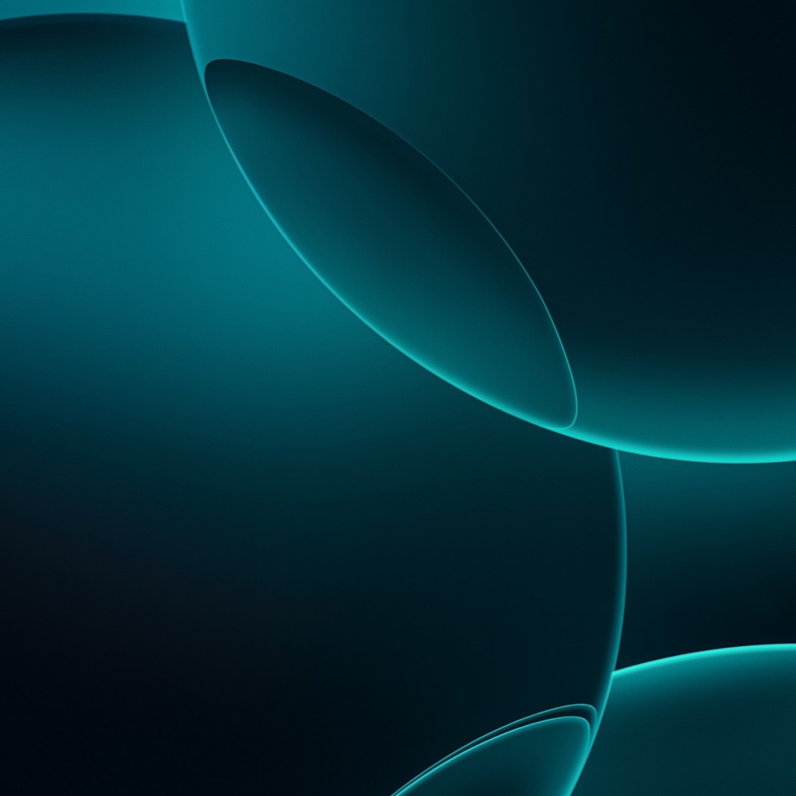 Download Abstract Cyan Spheres Wallpaper Full HD iPhone