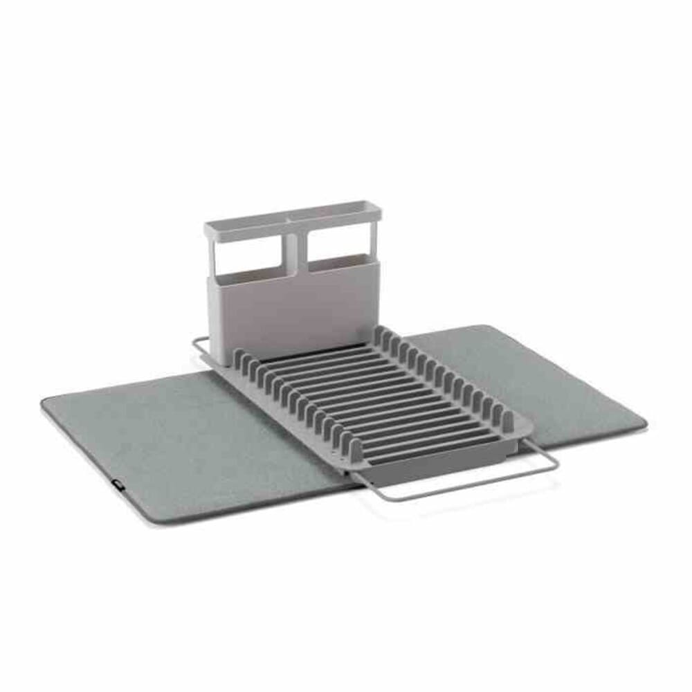 Tapete escurridor de plástico Umbra™ Udry montable, color carbón