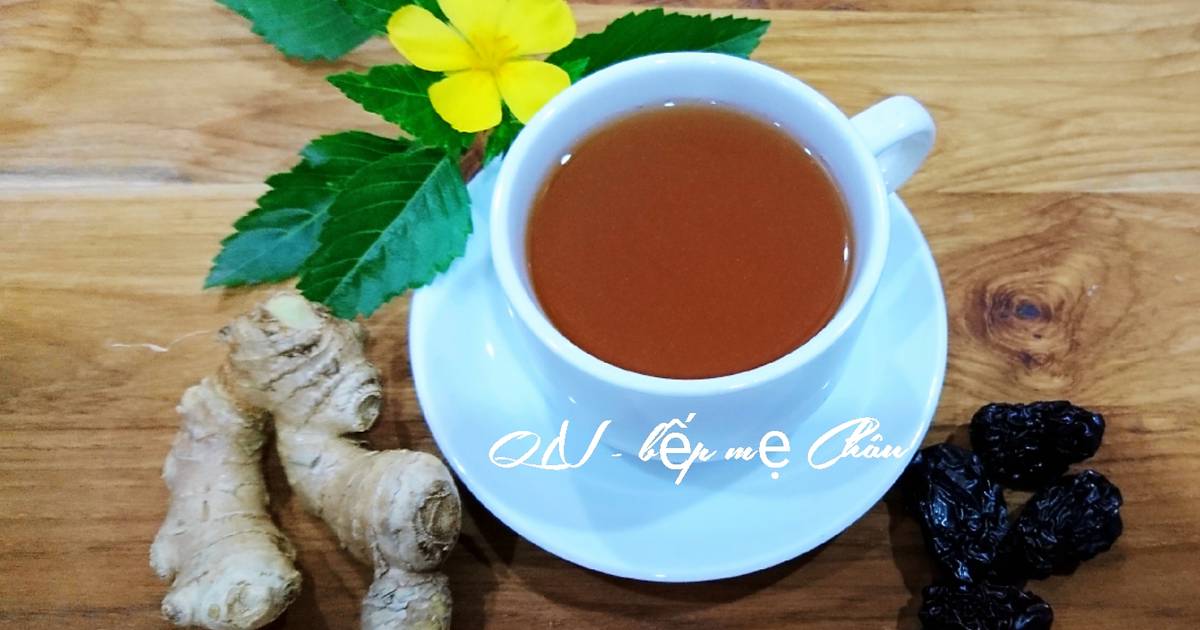 Trà gừng táo tàu