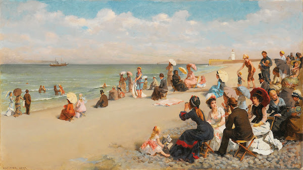 On the Beach c 1877
