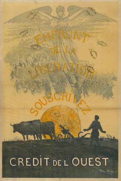 Emprunt de la Libération 1918 Souscrivez Crédit de lOuest 1918