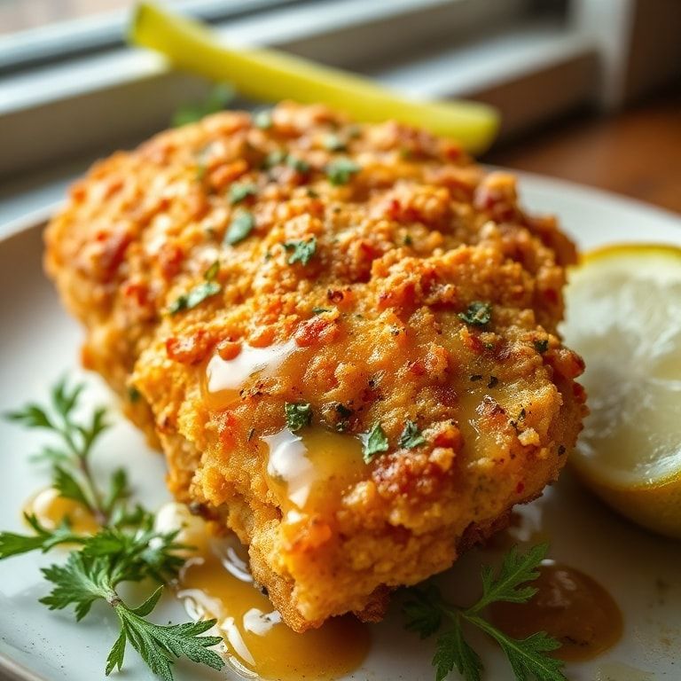 Crispy Dill Pickle Parmesan Chicken for a Flavorful Twist – Easy & Homemade Delight finished