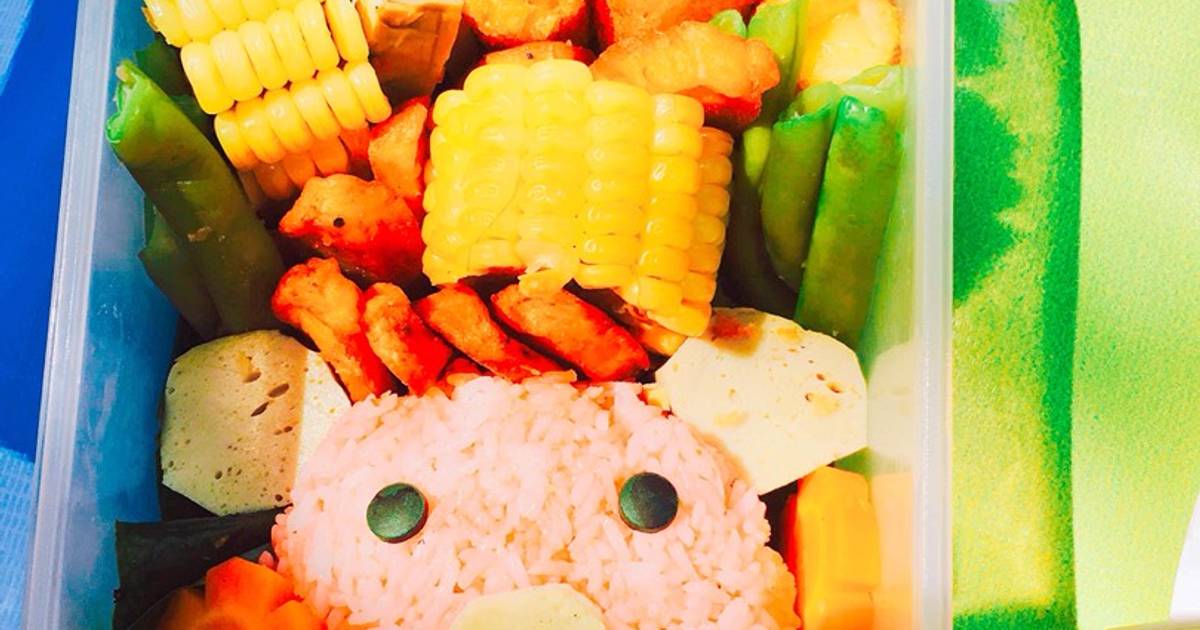 Lợn con đi picnic (Cơm Bento dành cho bé) (Part 1)