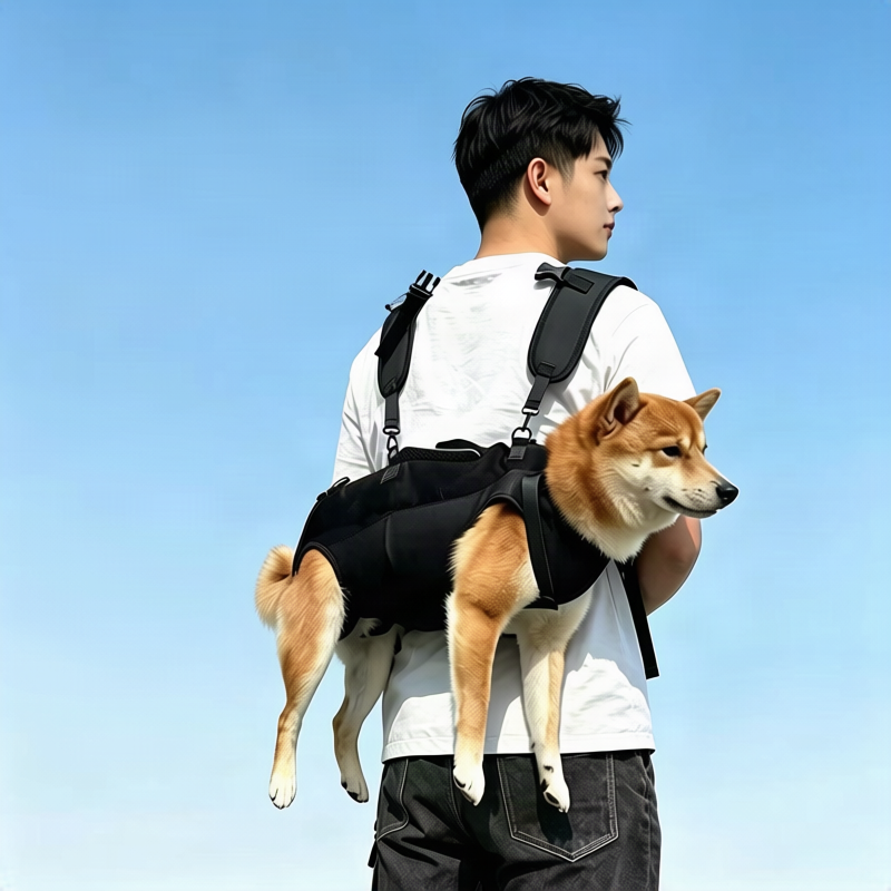 Transportrucksack für Hunde und Katzen, Leinwand