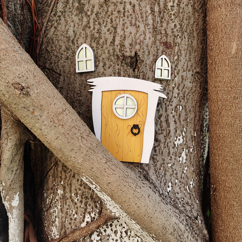 Miniature Fairy Door for Dollhouses, 10 cm