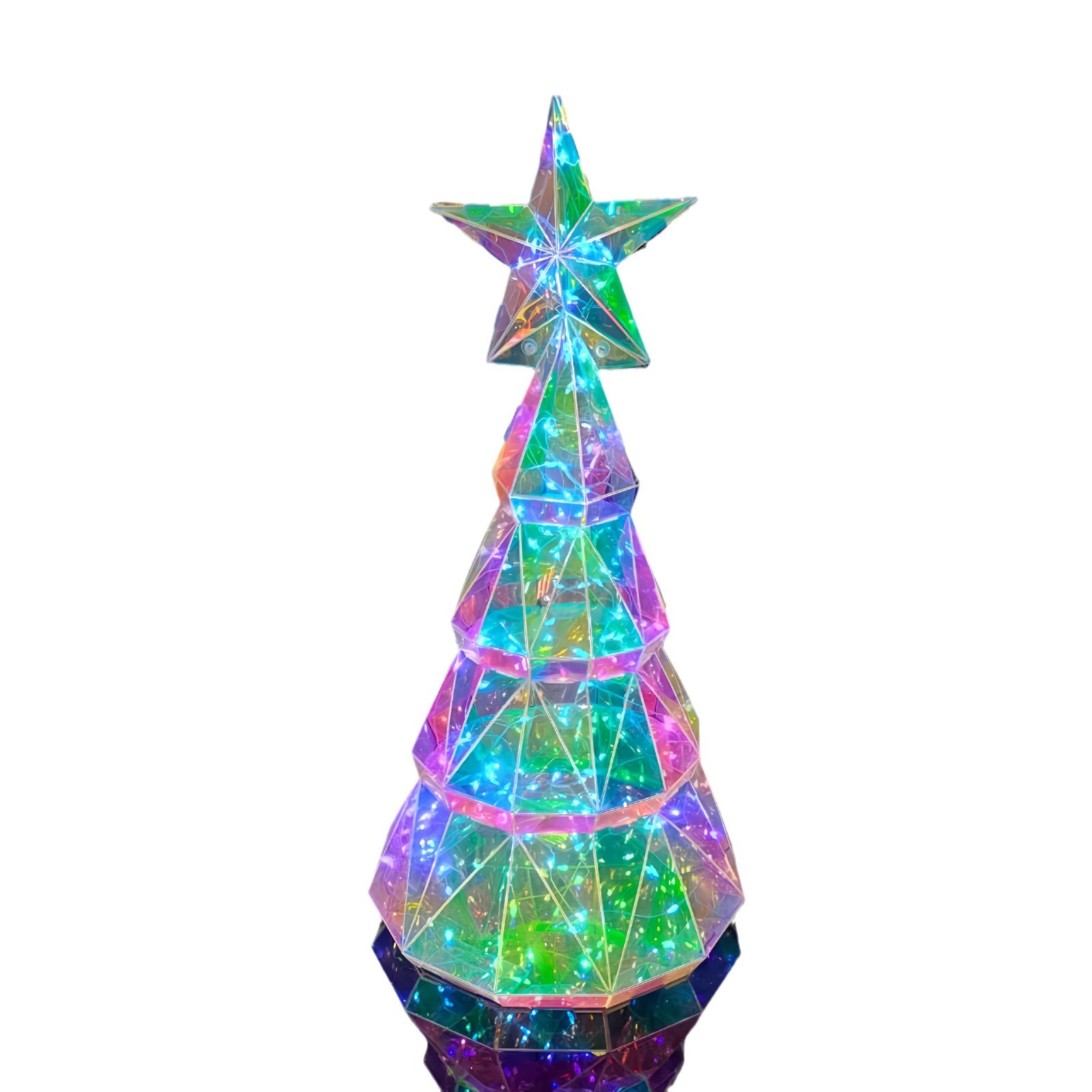 Illuminated Christmas tree with color change, 38 cm