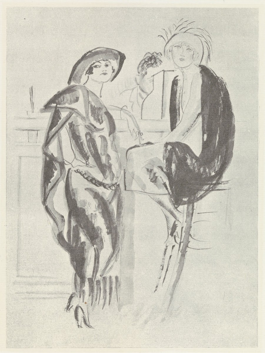 Two women at a bar 1921