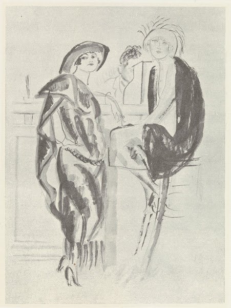 Two women at a bar 1921