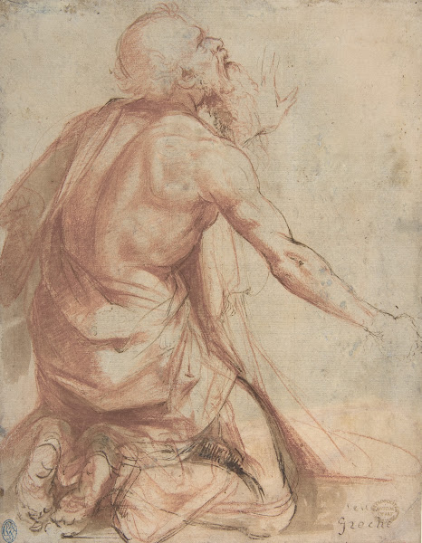 Kneeling Bearded Old Man 15001571