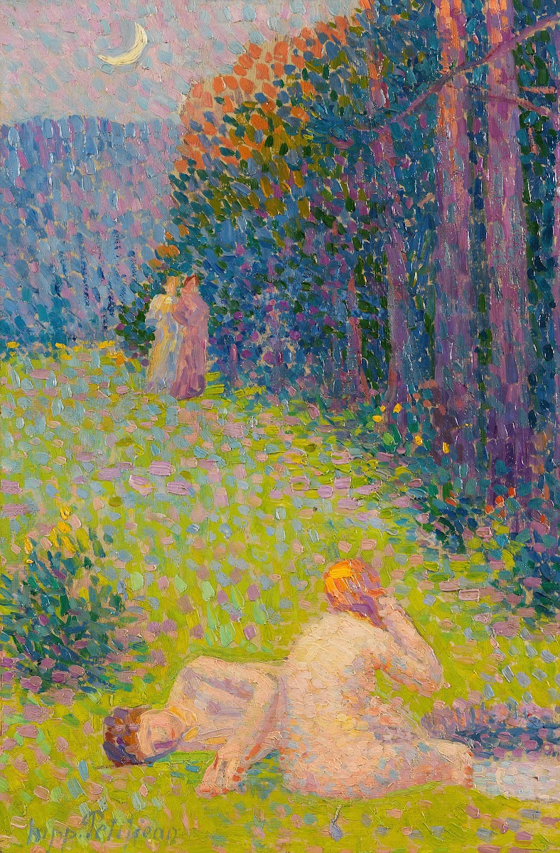 Bathers in a summer landscape 1910