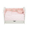 Bedding set for a baby crib 7 el Twins Bembi pink
