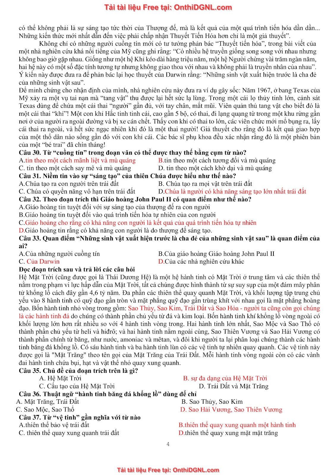 39 Đề ôn HSA - ĐỊnh tính