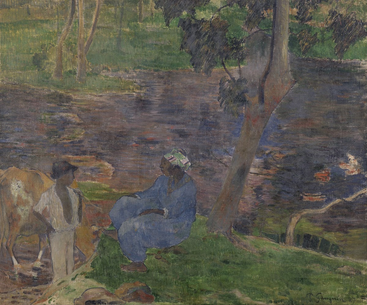 On the Banks of the River at Martinique 1887