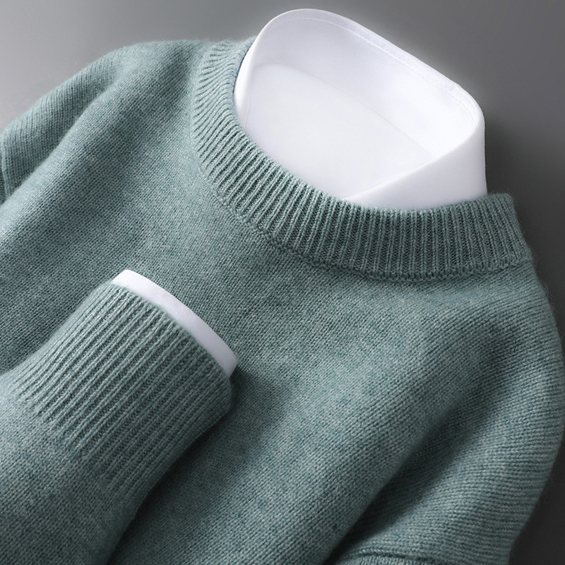 High Collar Knit Sweater for Men