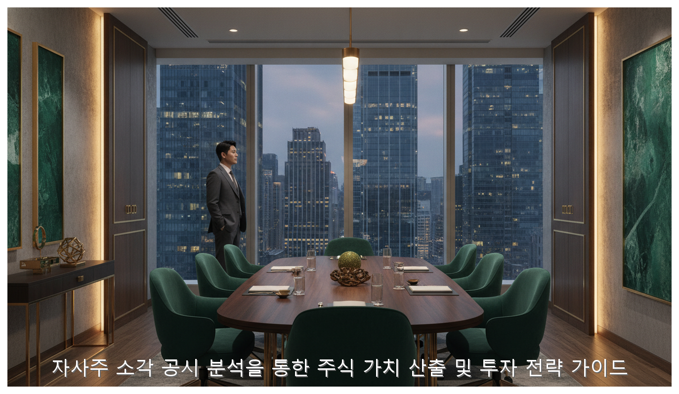 자사주 소각 공시 분석을 통한 주식 가치 산출 및 투자 전략 가이드 핵심 안내 및 분석 인포그래픽 (6)