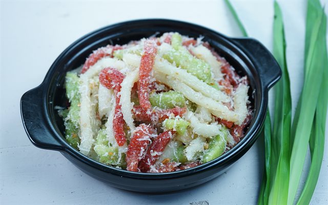 Bánh Tằm Khoai Mì 3 Màu Tự Nhiên