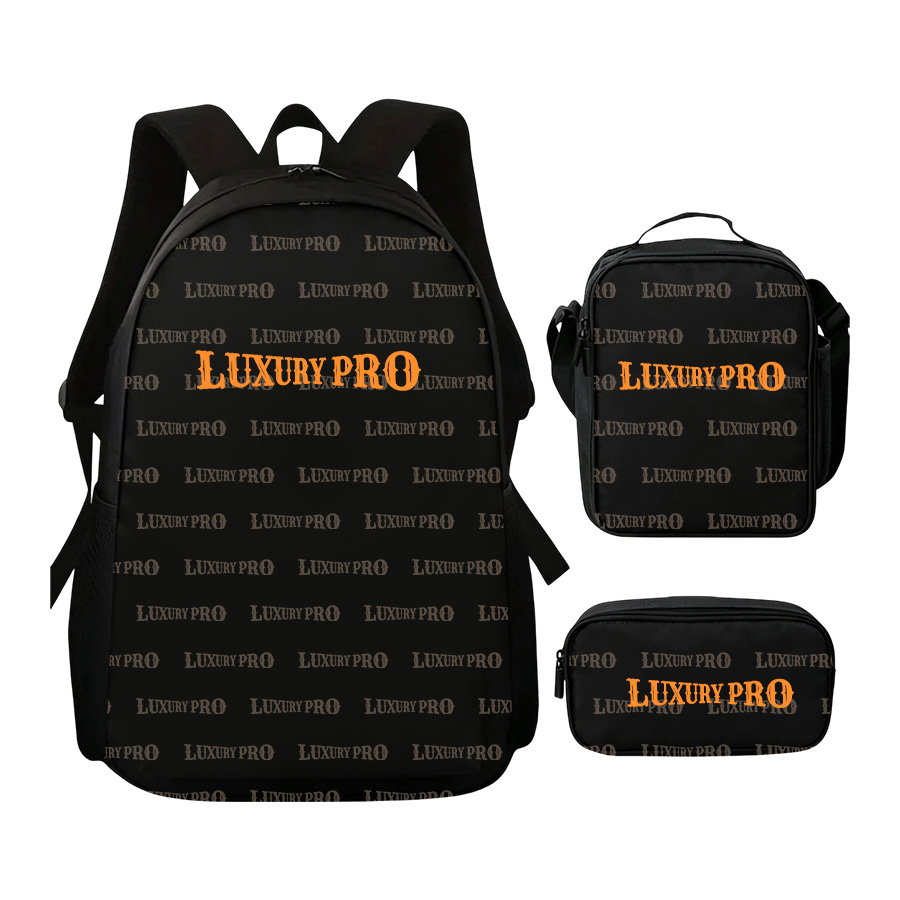 Student backpack three piece set