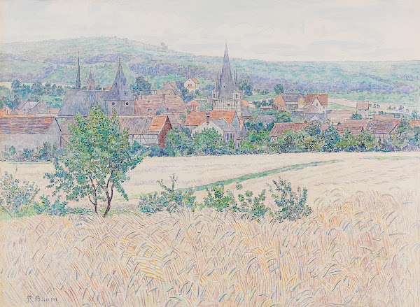 Corn fields outside Neustadt in Hesse 1917