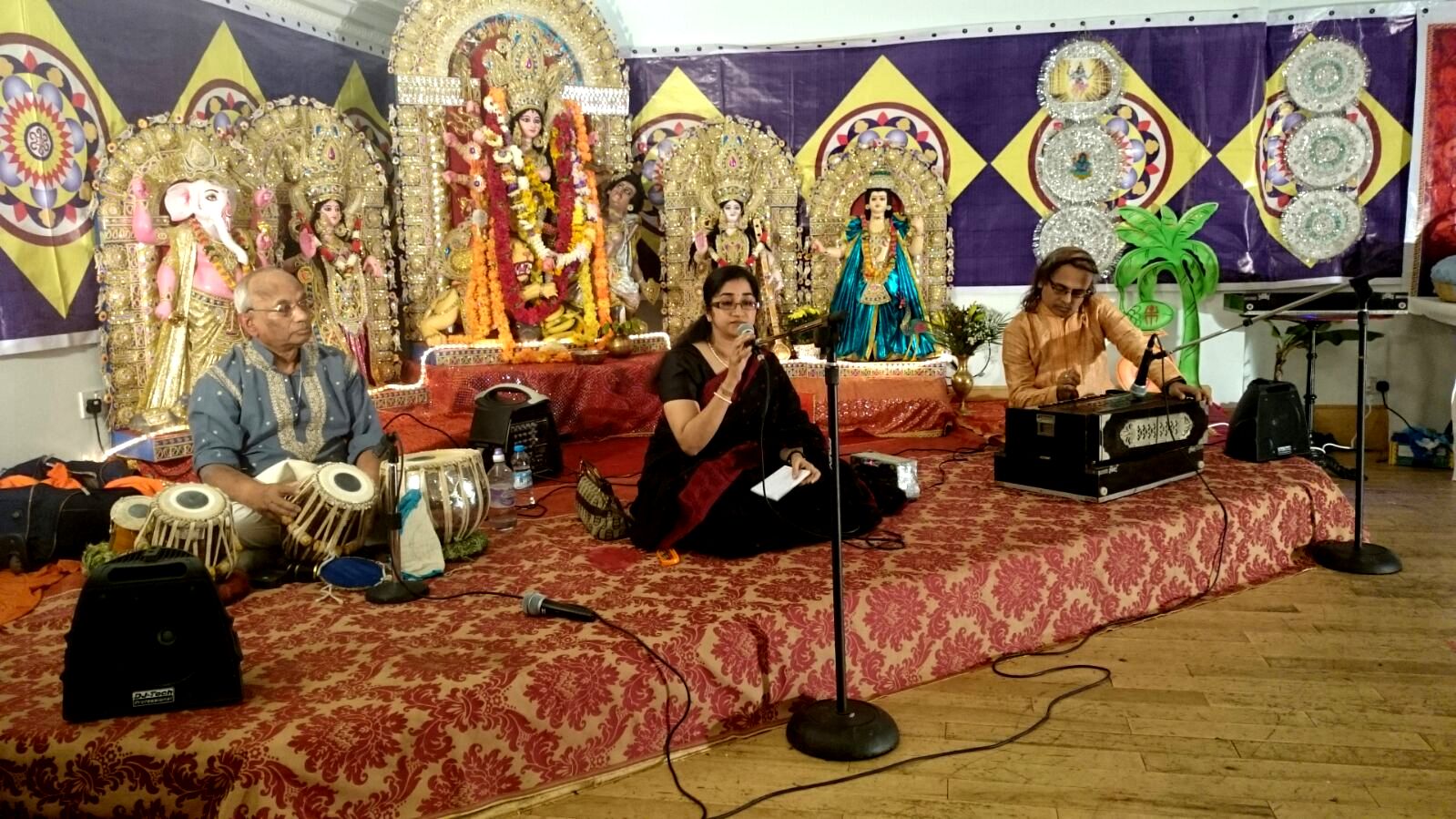 Debjani Datta performing on stage