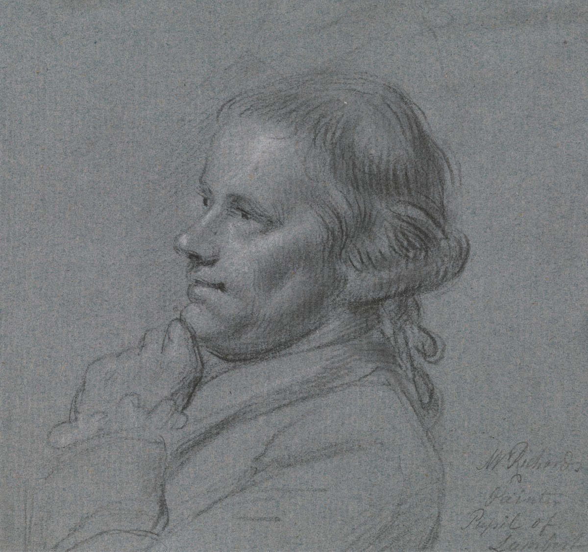 Portrait study of John Inigo Richards RA ca 1771