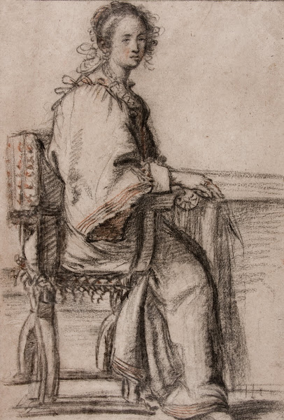 Lady seated at a Table 1631