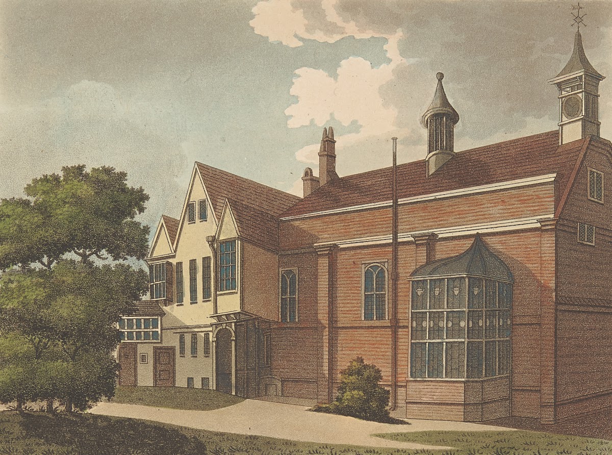 Garden Front of Furnivals Inn 1800