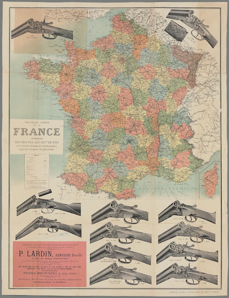 Shotgun Map Of France 1896