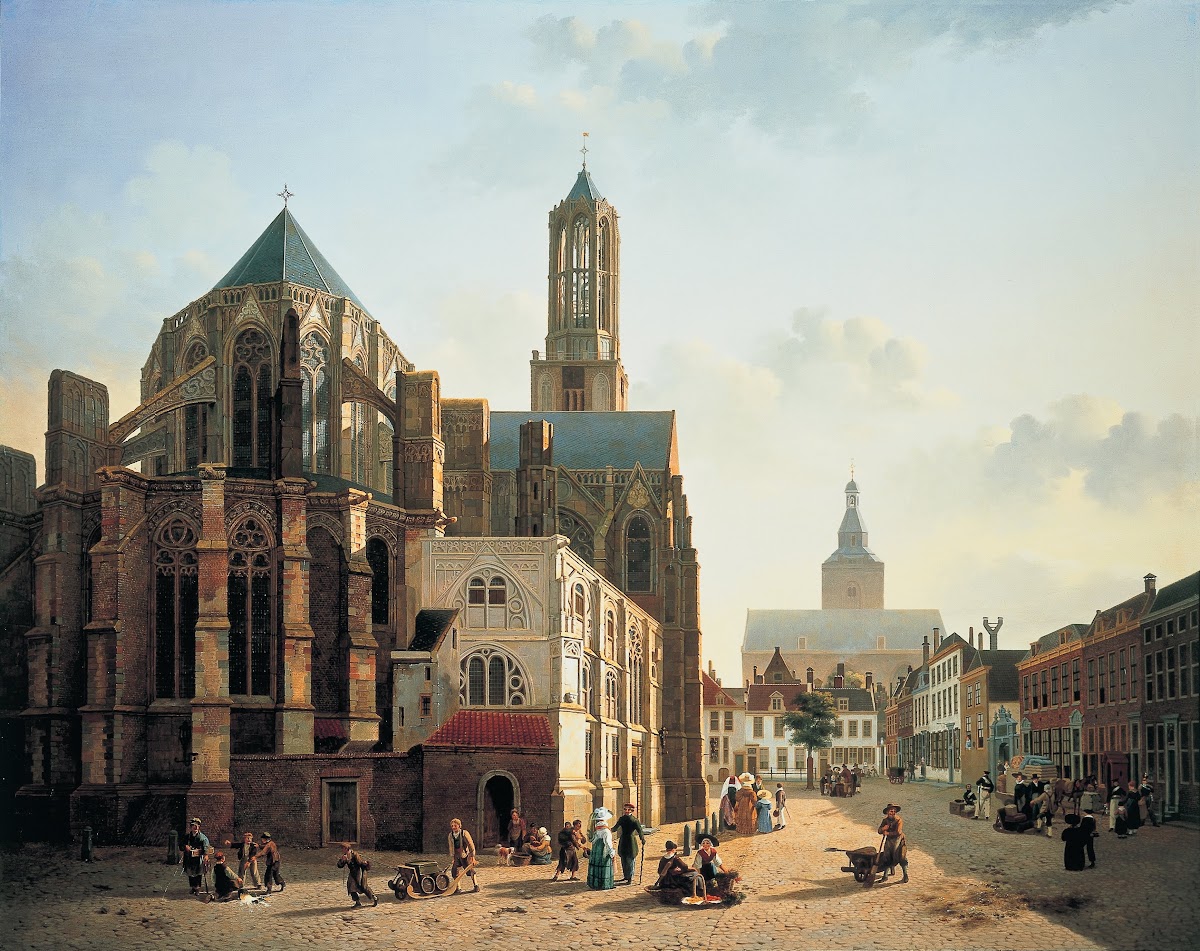 View of the choir and tower of Utrecht Cathedral