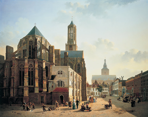View of the choir and tower of Utrecht Cathedral