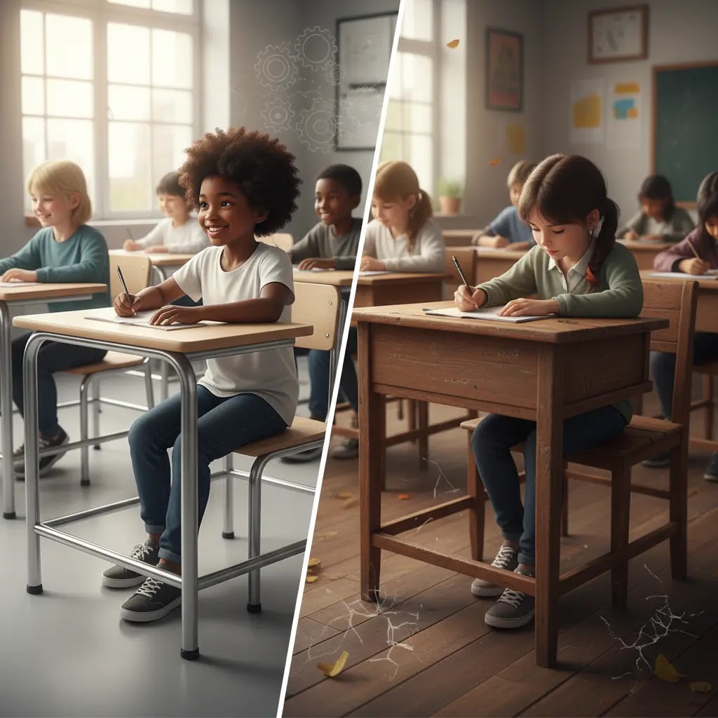 Mengapa meja kursi sekolah rangka besi lebih populer dibanding kayu