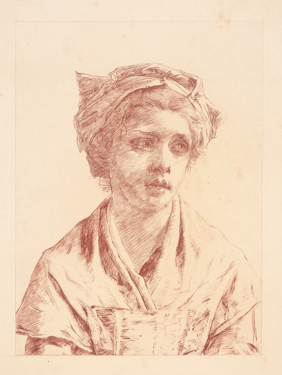 Portrait of a peasant girl 1842 1843
