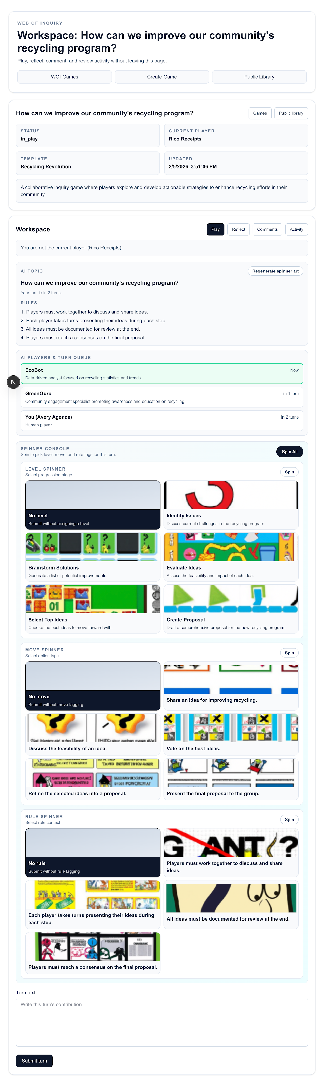 ThinkerTools project preview