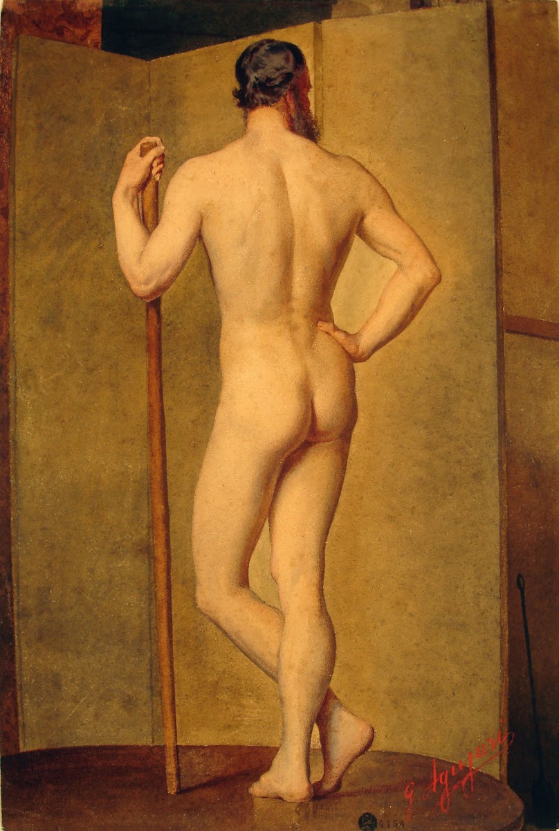 Male nude 19th century