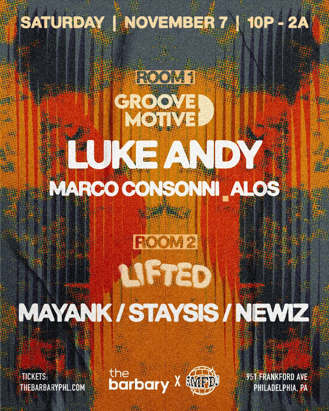 Flyer for Groove Motive Showcase / Lifted