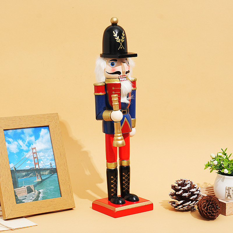 Nussknacker-Figur aus Holz, 30 cm, Weihnachtsdekoration