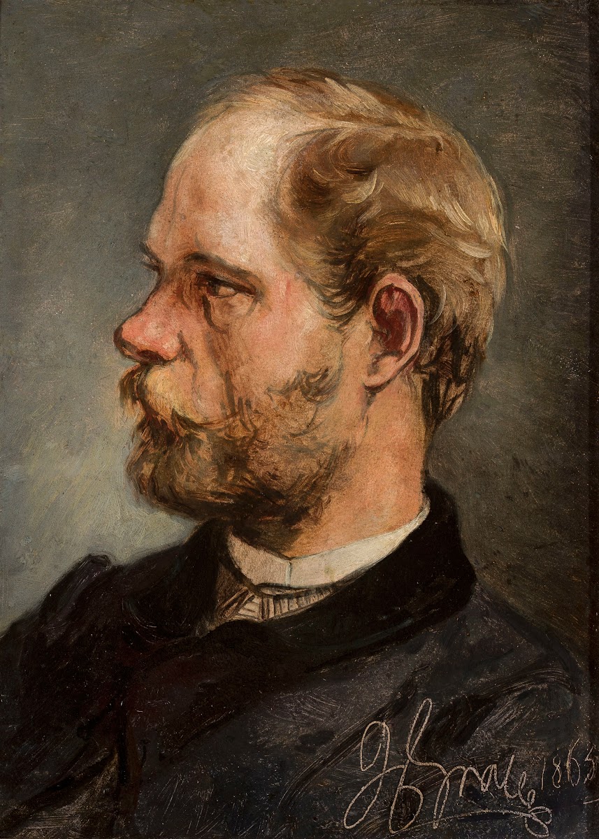 Portrait of Walery Gadomski sculptor 1865