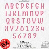 Stitch photo 1 of the Embroidery Font Pairing COMBO & Send Flowers embroidery design