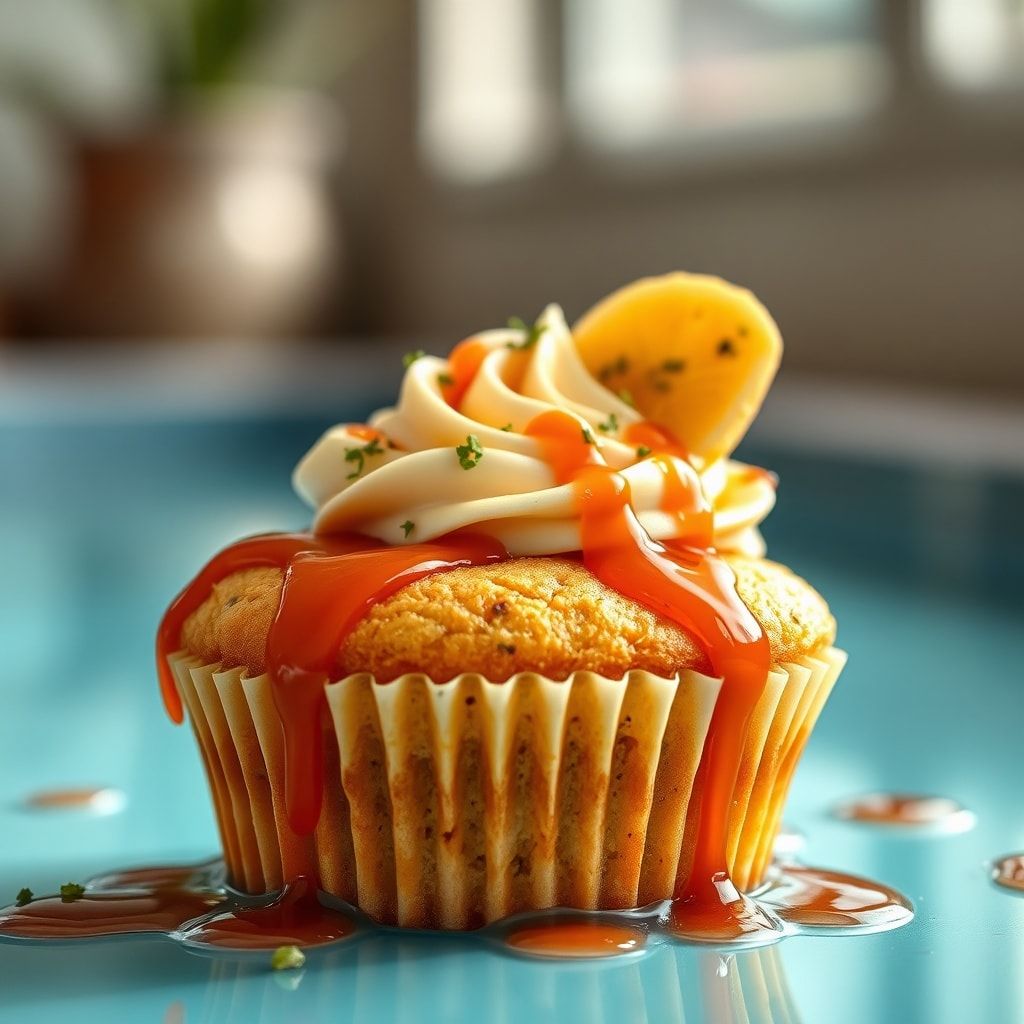 Pool party cupcake Easy Homemade Funfetti Treats finished