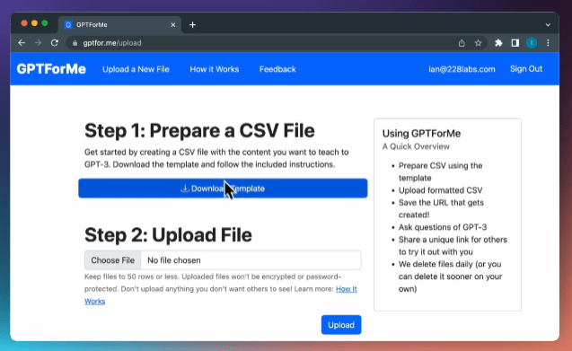 Captura de GPTForMe